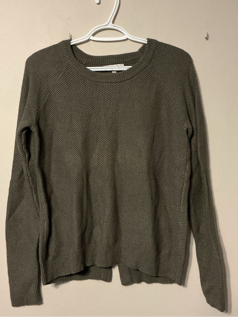 Madewell Olive Green Cross-back Sweater
